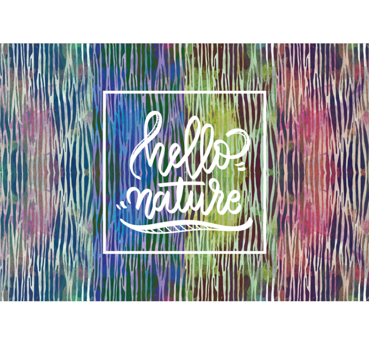 Hello nature phrase fototapete narava - TenStickers