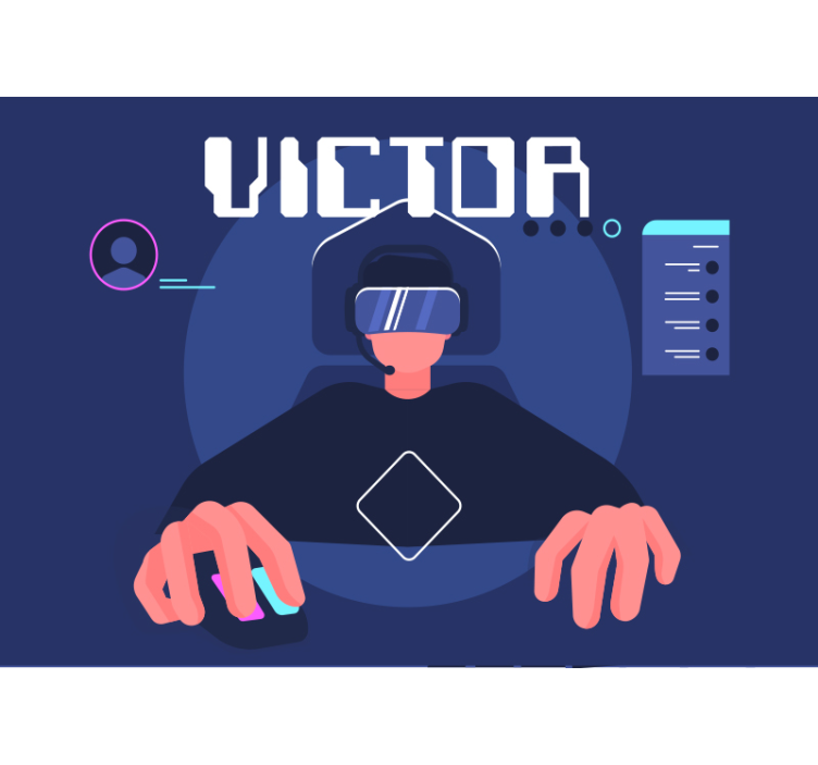 Igranje virtualne resničnosti Fototapete z glasbeno tematiko - TenStickers