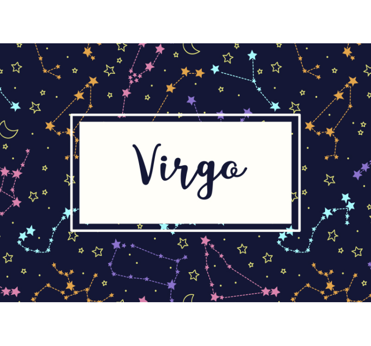 Virgo celestial pattern fototapeta s citati - TenStickers