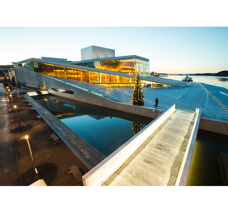 Sodobno arhitekturno čudo Fototapete mest in držav - TenStickers