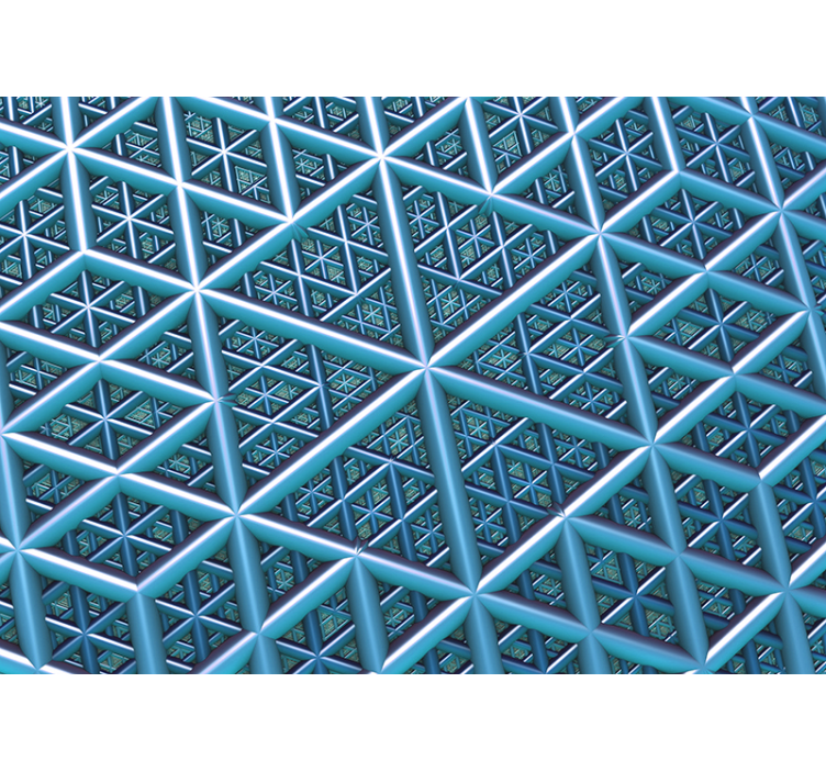 Geometrijska 3d stenska stena s trikotniki 3d - TenStickers