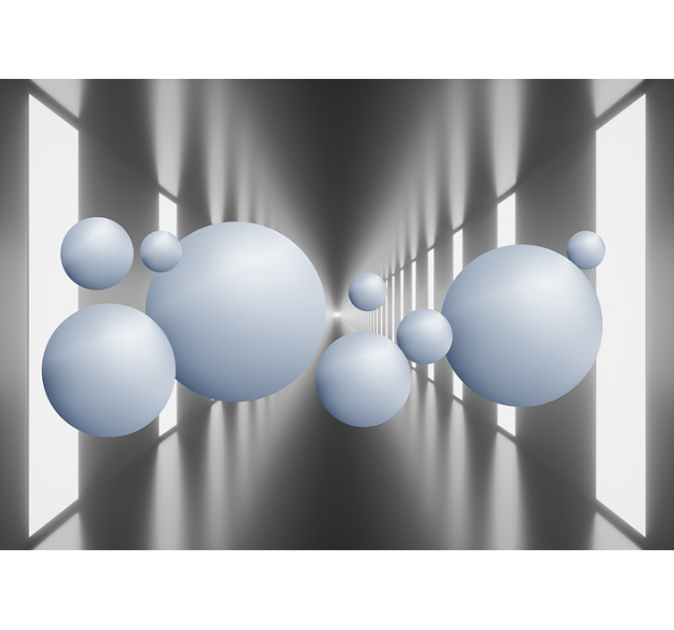 Ureditev lebdečih krogel Fototapete z 3D učinki - TenStickers