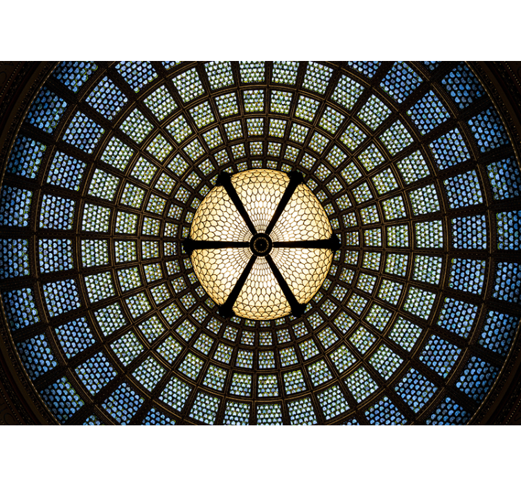 Stenska poslikava iz vitražnega klasičnega umetniškega stekla - TenStickers