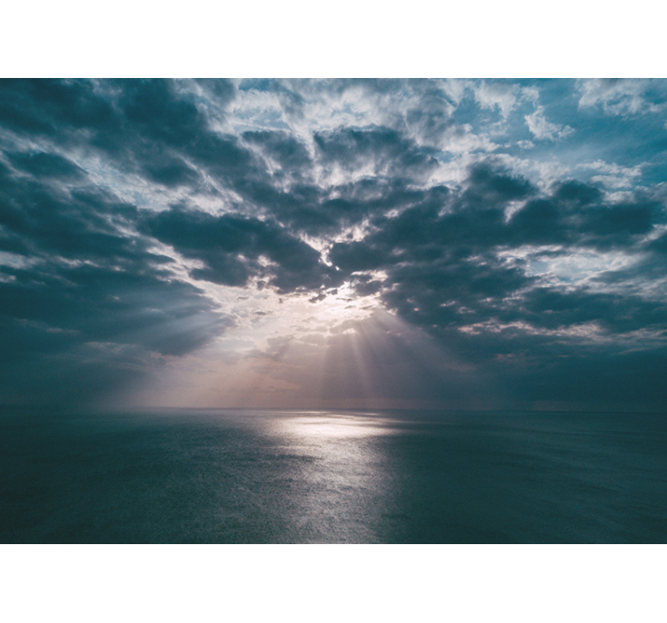 Oceanska žarkovna svetloba Fototapete Narava - TenStickers