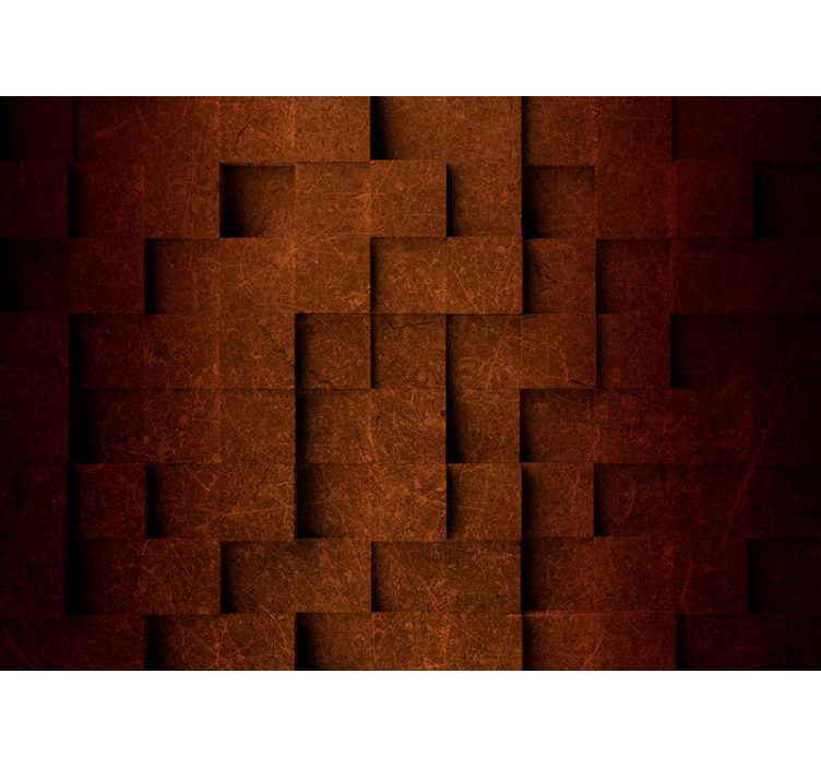 Layered square pattern fototapete z teksturami - TenStickers