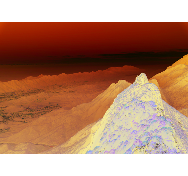 Stunning mountain range vista stenske poslikave - TenStickers