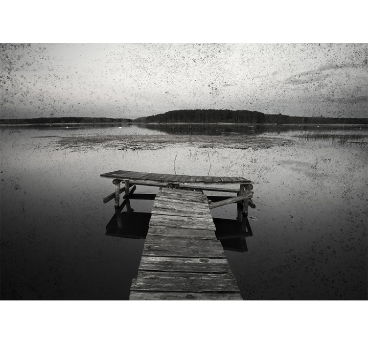 Scenic dock reflections stenske poslikave - TenStickers