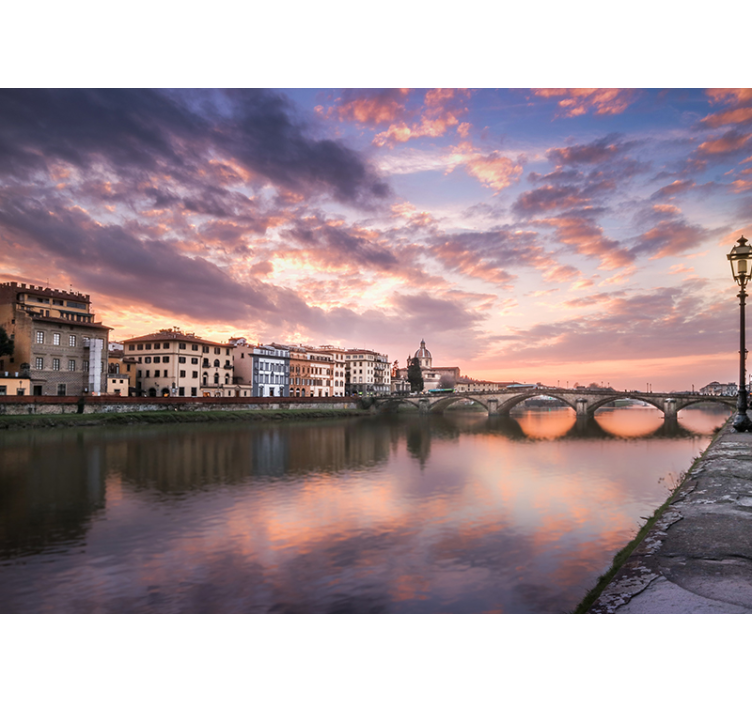 Florence riverside landscape fototapete iz drugih mest - TenStickers