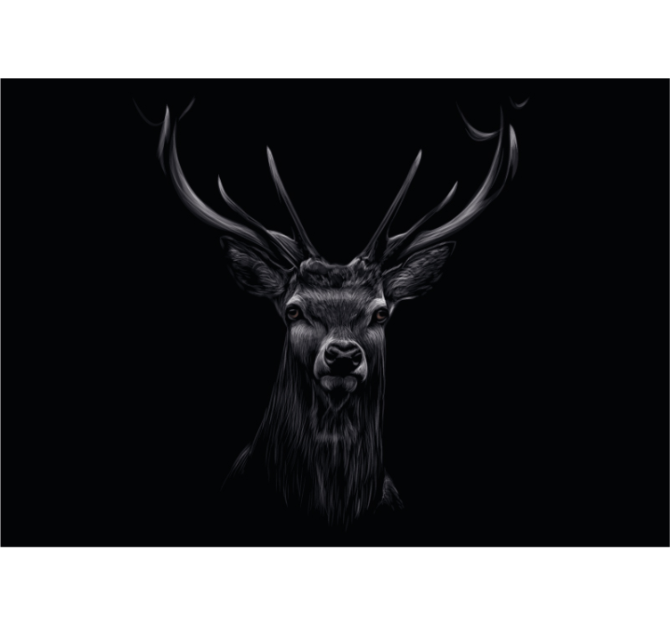 Majestic stag portrait fototapeta z živalmi - TenStickers