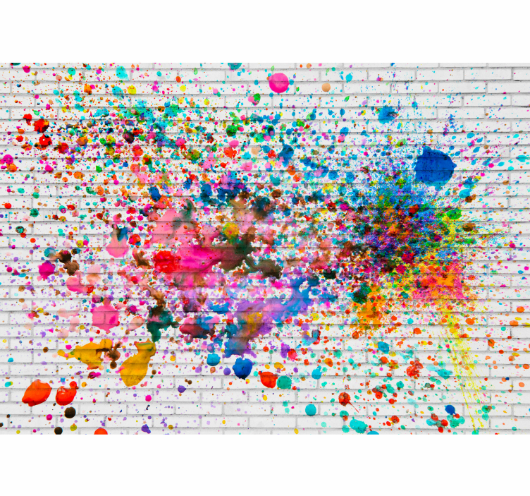 Colorful splatter burst fototapeta umetnost - TenStickers