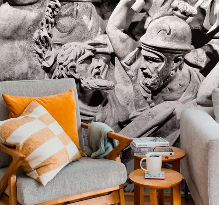 Ancient battle scene fototapete klasične umetnosti - TenStickers