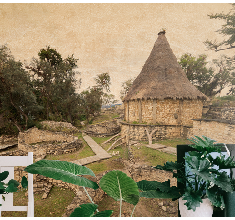 Ancient structure landscape stenske poslikave - TenStickers