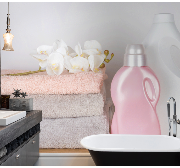 Aranžma mehkih brisač Fototapete za kopalnico - TenStickers