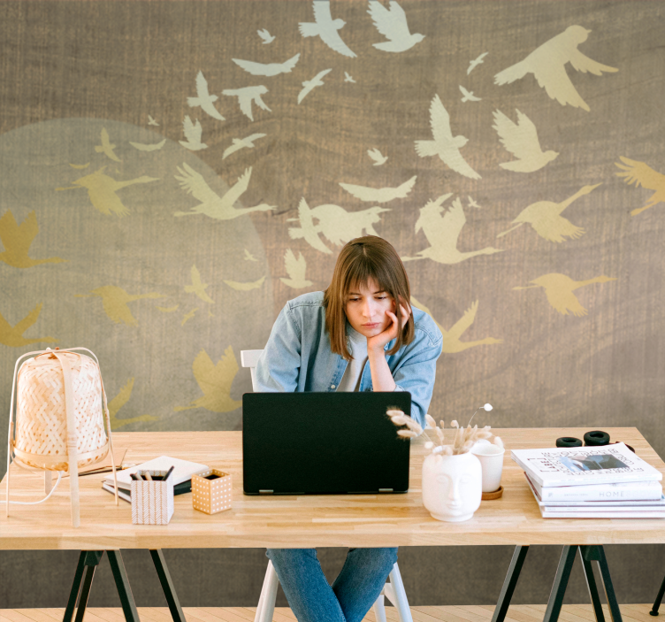 Birds in flight fototapete narava - TenStickers