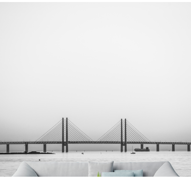 Bridge over water fototapete mest in držav - TenStickers