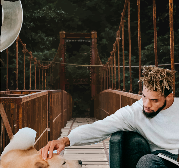 Bridges in nature fototapete narava - TenStickers