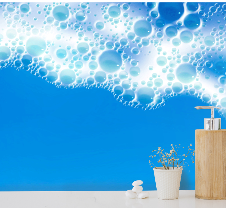 Bubble wave design fototapete narava - TenStickers