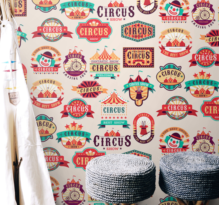 Circus theme signage fototapeta s citati - TenStickers