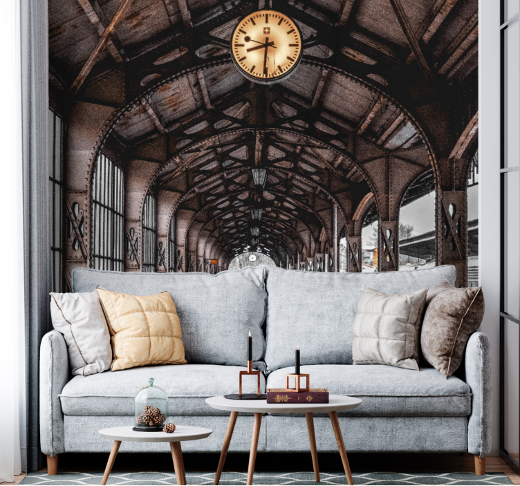 Clocked station archway fototapete mest in držav - TenStickers