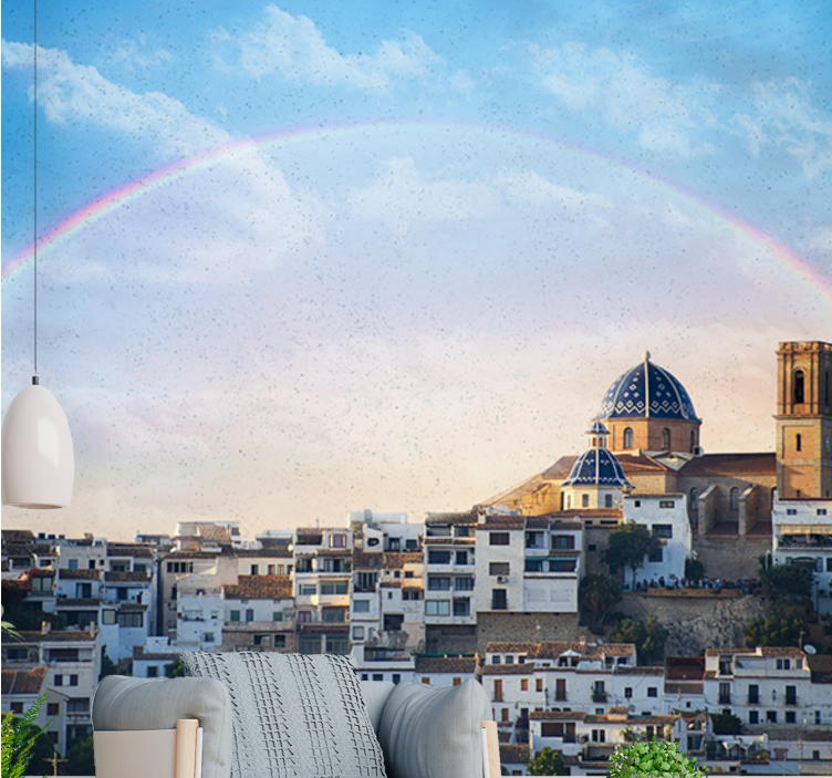 Coastal town architecture fototapete mest in držav - TenStickers