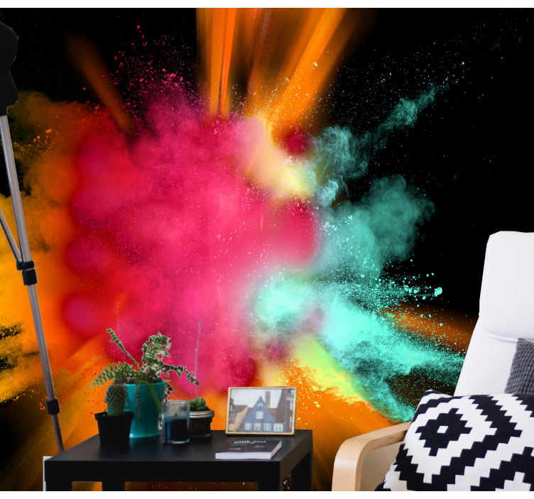 Colorful powder explosion abstraktni fototapeti - TenStickers