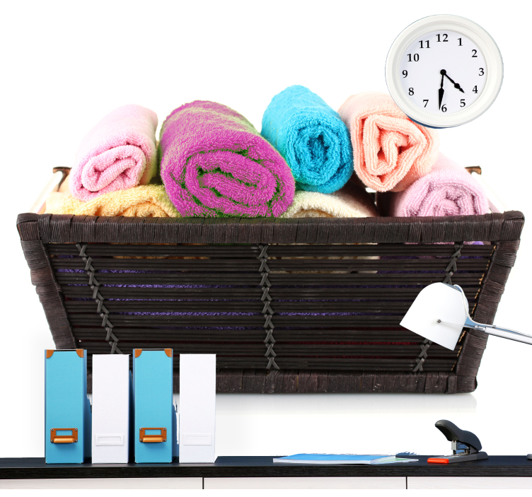 Colorful rolled towels za osvežitev kopalnice - TenStickers