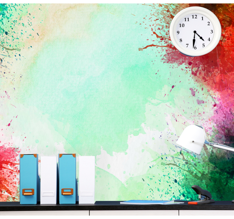 Colorful splash motifs abstraktni fototapeti - TenStickers