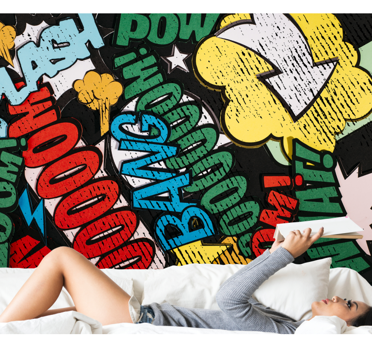 Comic book sounds fototapete z graffiti motivi - TenStickers