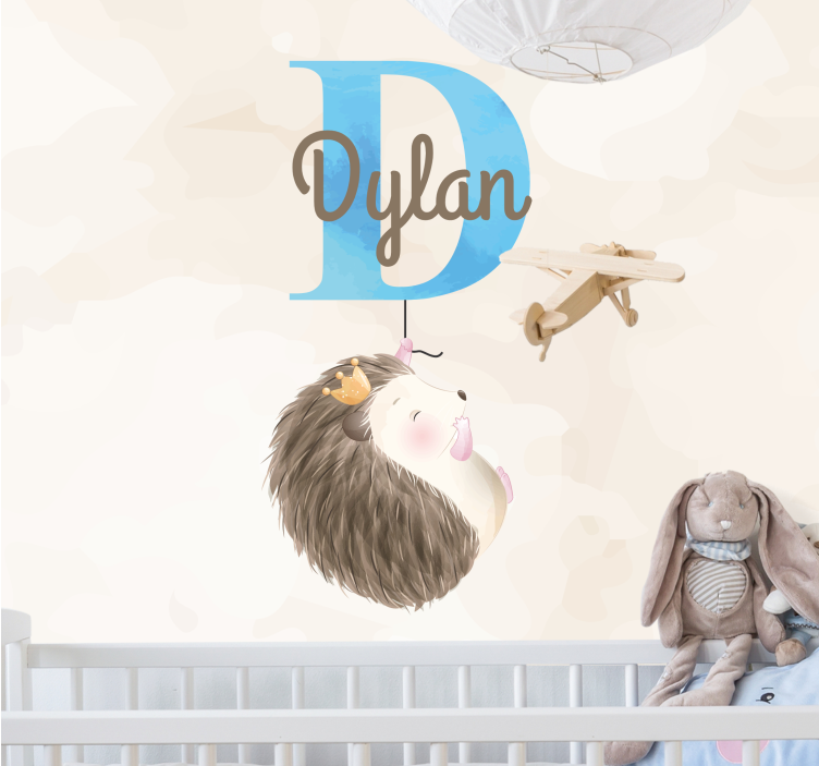 Cute hedgehog design fototapete za otroško sobo - TenStickers