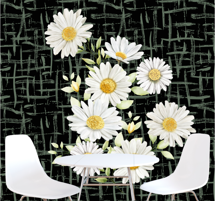 Daisy floral arrangement fototapete cvetje - TenStickers