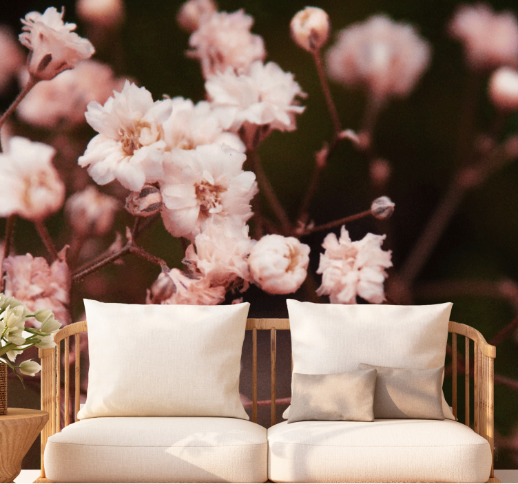 Delicate blooming flowers fototapete cvetje - TenStickers