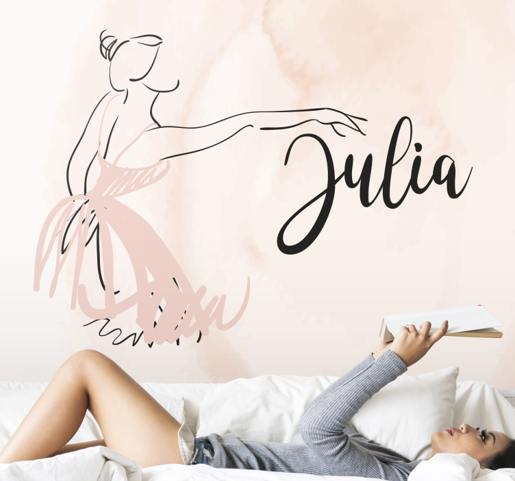 Elegantna plesalka Fototapeta s citati - TenStickers