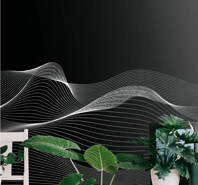 Elegantne tekoče linije Moderno fototapeta - TenStickers