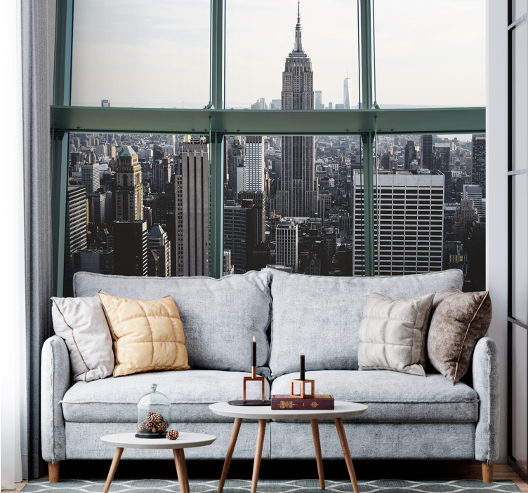 Empire state cityscape fototapeta new york - TenStickers