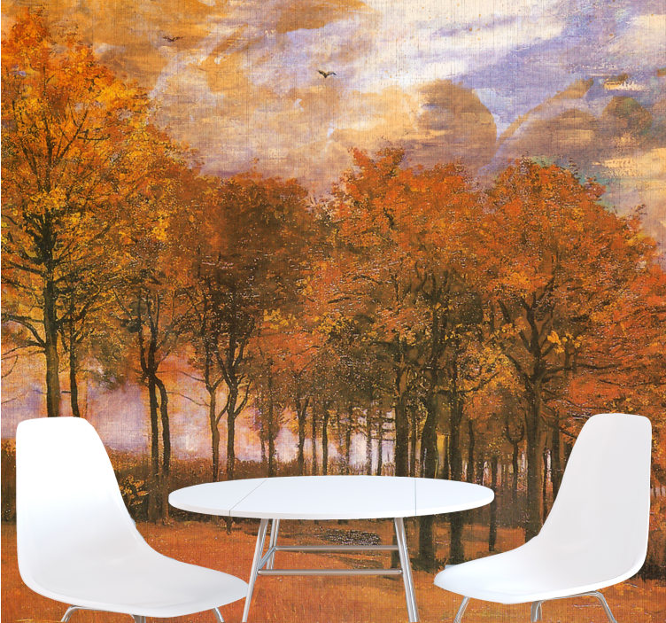 Fall woodland scenery stenske poslikave - TenStickers