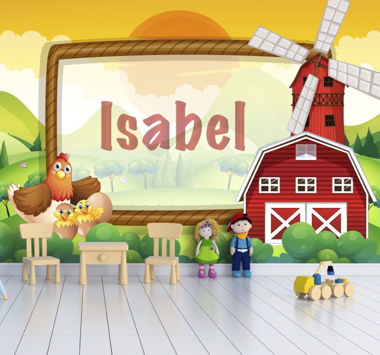 Farmyard friends fototapete za otroško sobo - TenStickers