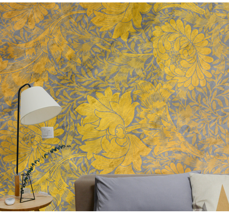 Floral motif arrangement fototapete cvetje - TenStickers