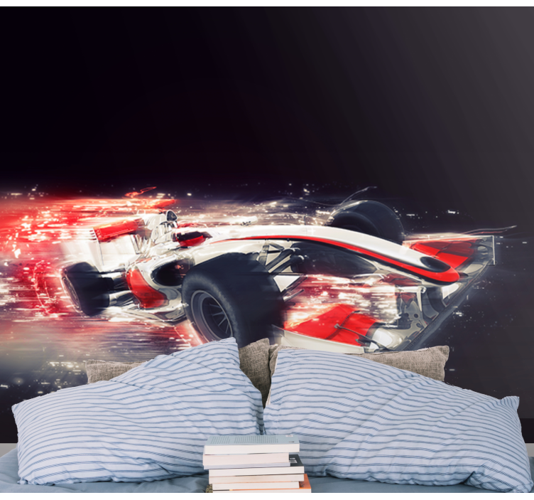 Stenska stena za avto bolide formula 1 - TenStickers