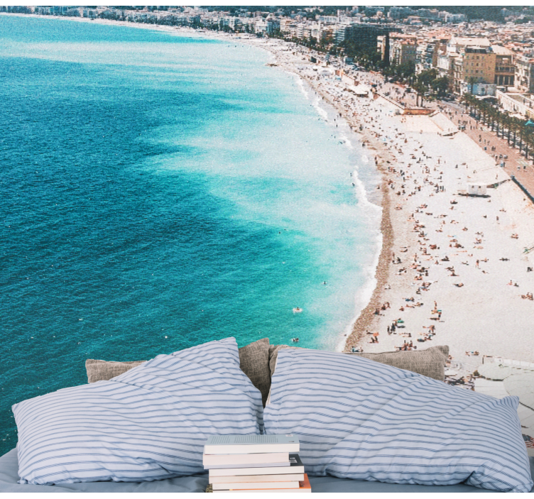 Francoski raj na plaži Fototapete mest in držav - TenStickers