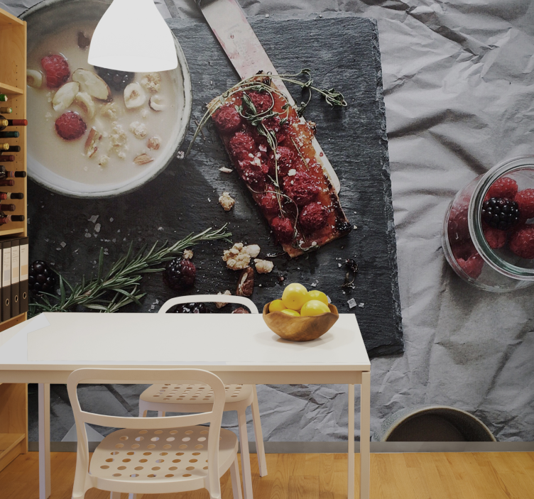 Fresh berry delight fototapete s cvetjem - TenStickers