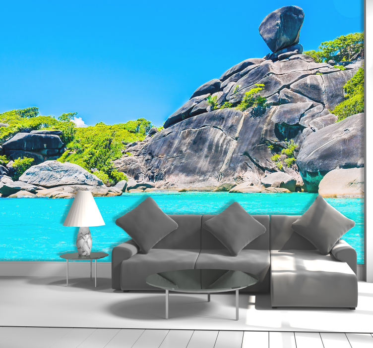 Jezero v phuketu stenski zidni mural - TenStickers