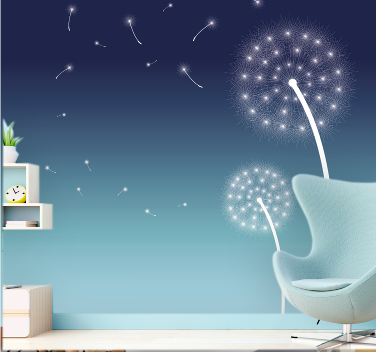 Gentle dandelion breeze fototapeta z maskami - TenStickers