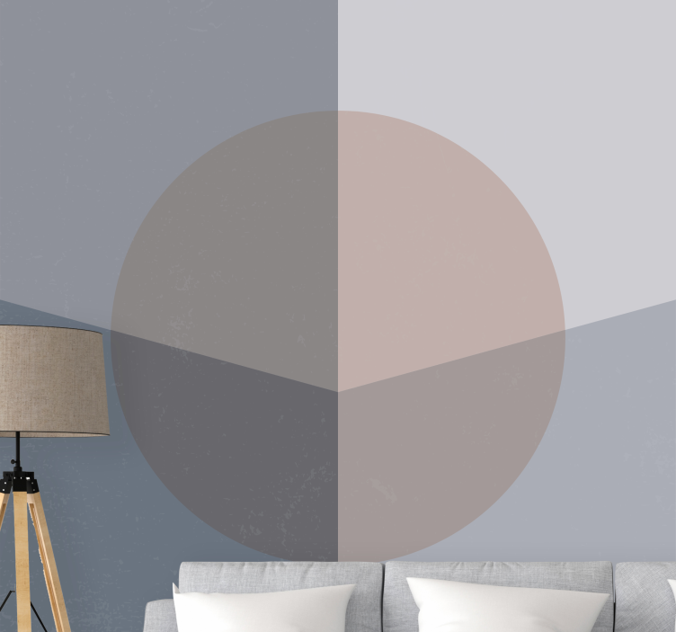 Geometric circular pattern abstraktni fototapeti - TenStickers