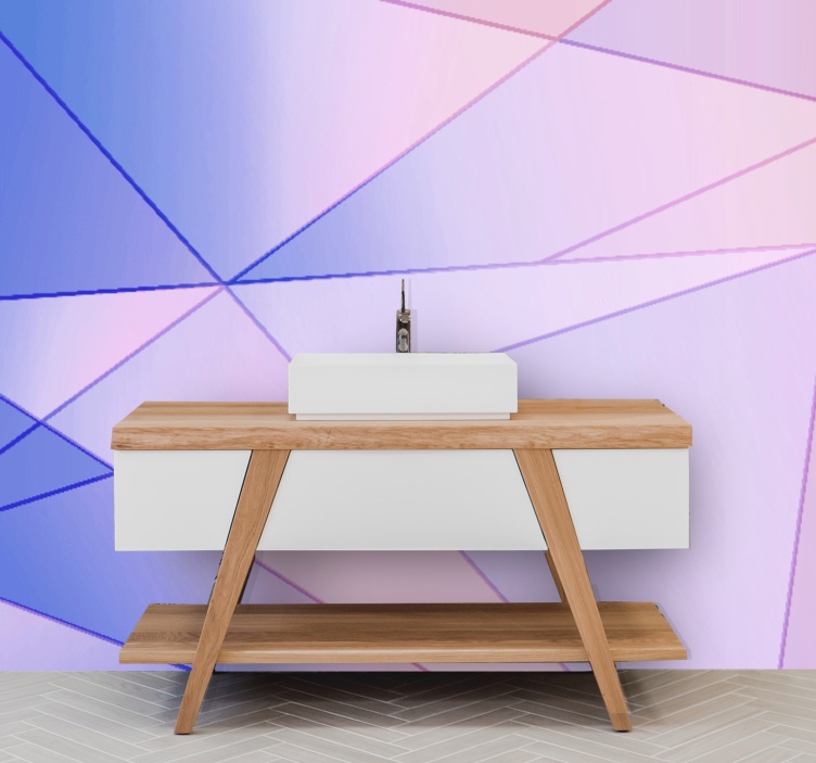 Geometric color play abstraktni fototapeti - TenStickers