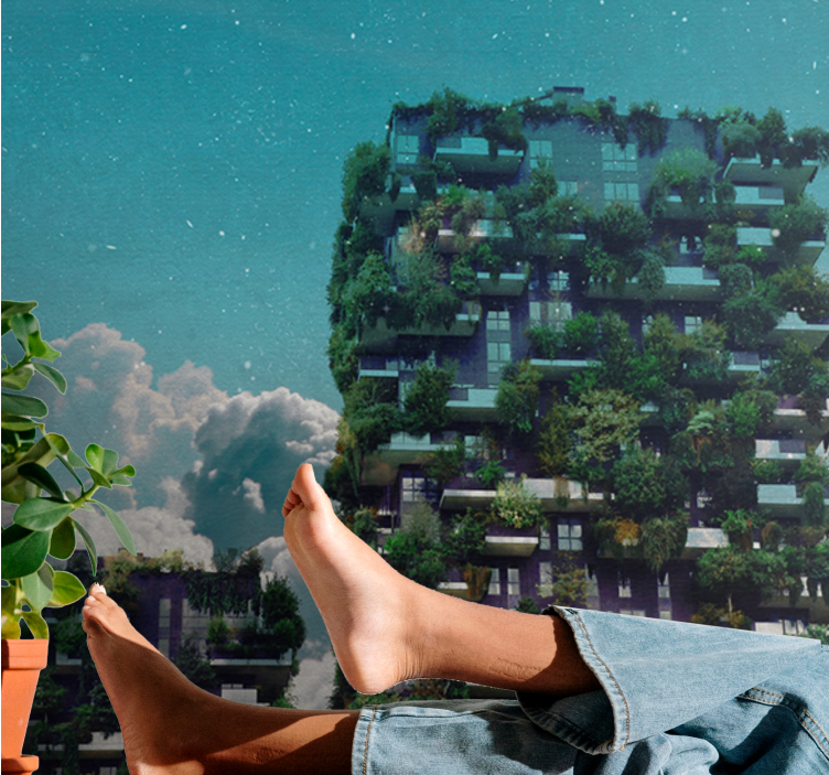 Green vertical garden fototapete z naravo - TenStickers