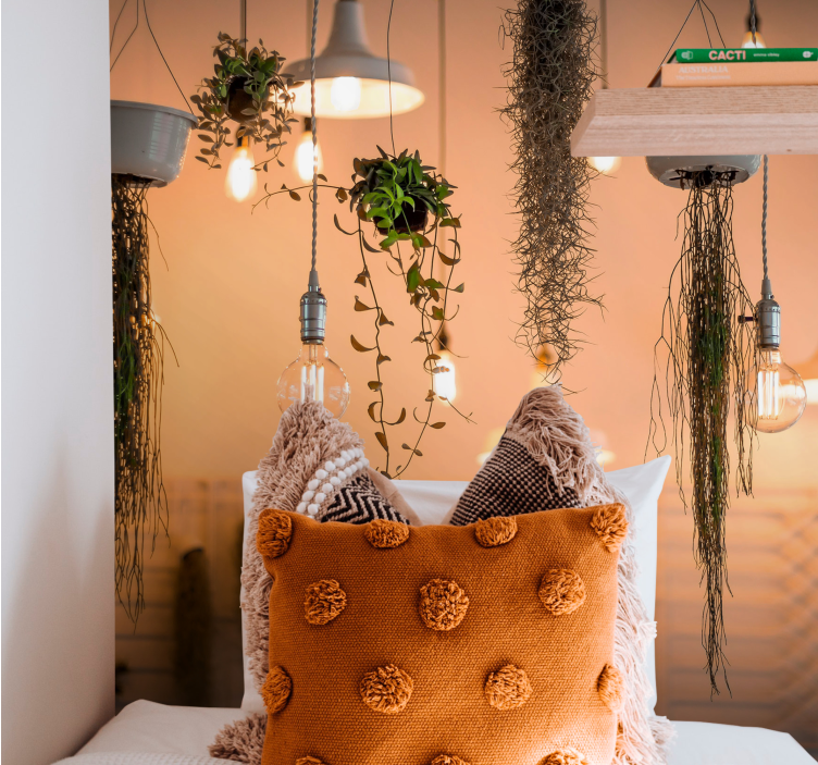 Hanging greenery accents fototapete narava - TenStickers