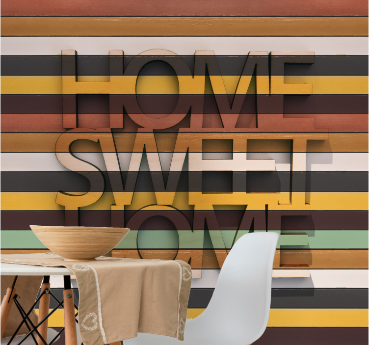 Home sweet home fototapeta s citati - TenStickers