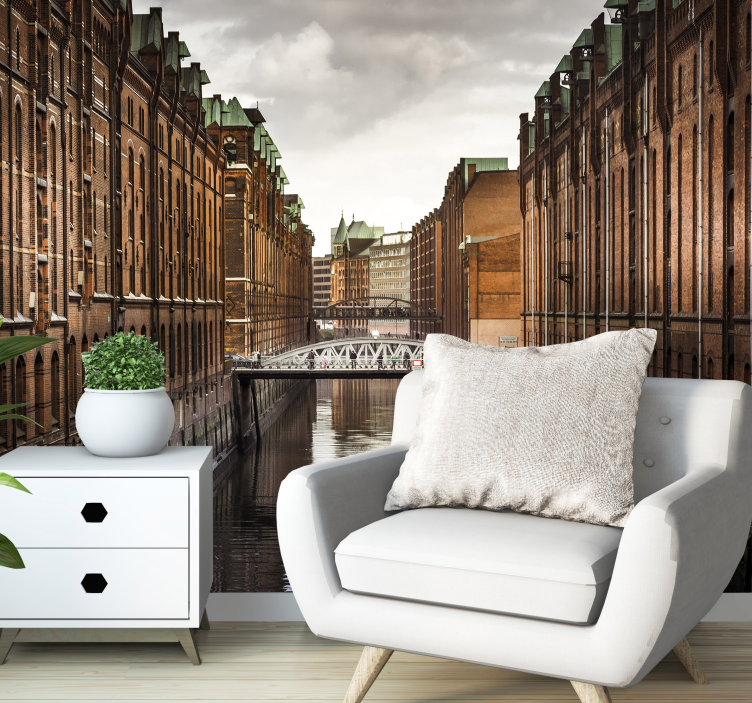 Kanal iz zidne fototapeta mostu - TenStickers