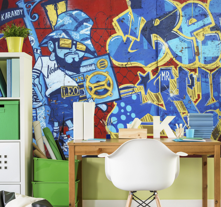 Kul grafitti urbana umetniška stenska stena - TenStickers