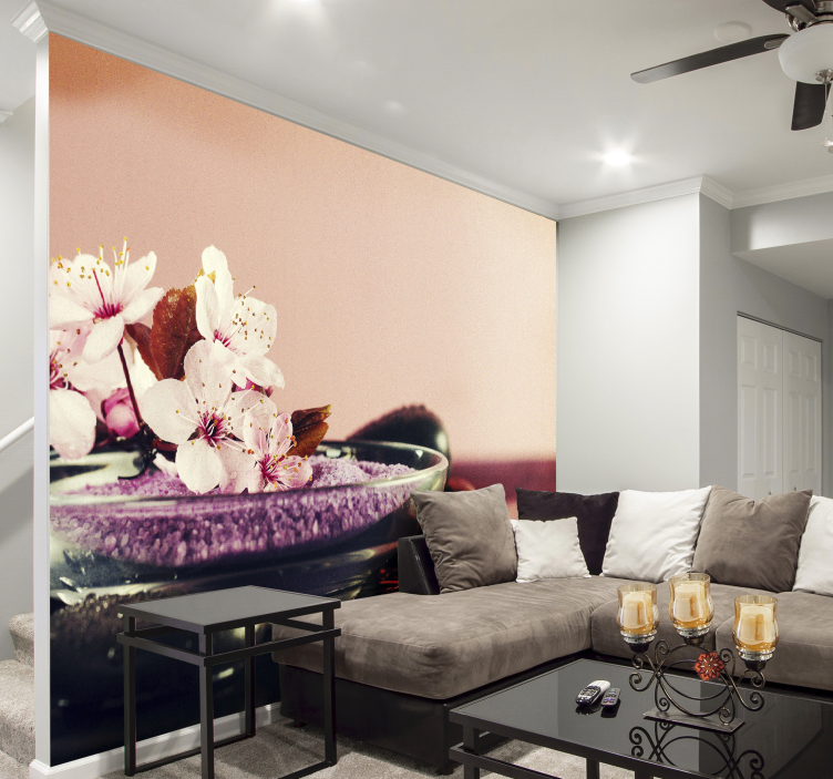 šopek orhidej cvetlični stenski mural - TenStickers